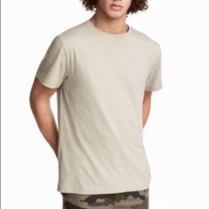 H&M Men Tan T-shirt
